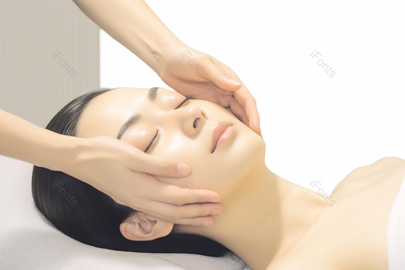 美女在按摩院做头部SPA按摩保养养生生活,高清,摄影图,摄影图片,图片大全,摄影图免费下载